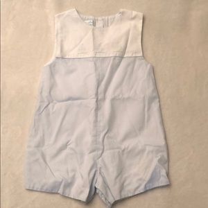 24 month baby romper with sail boat detail